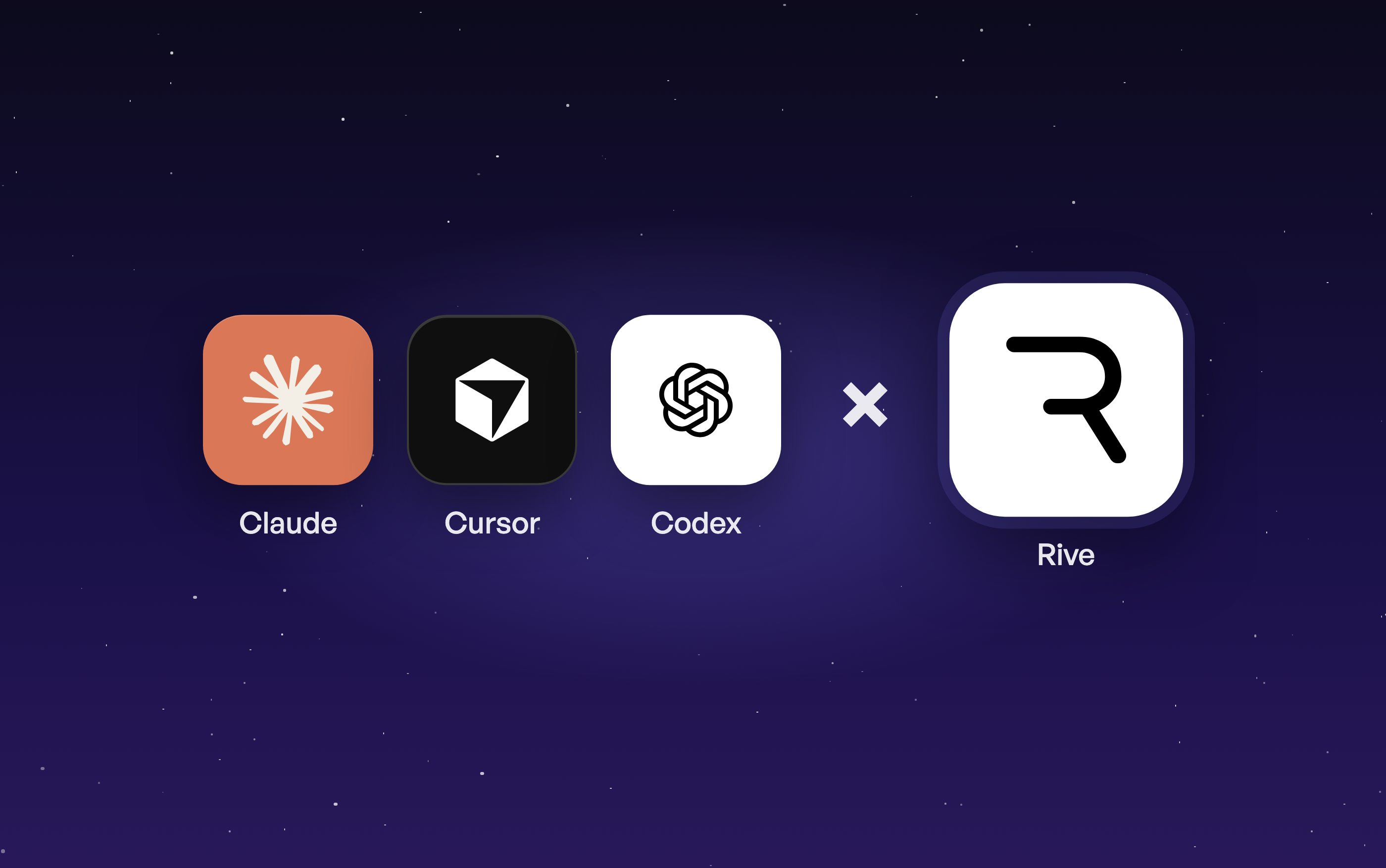 Rive's AI Agent or Your Own? Connecting Claude, Cursor and Codex to Rive